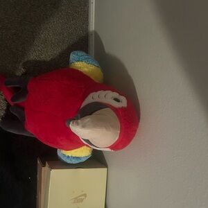 Large Plush Red Parrot Stuffed Animal